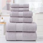 6-Piece Cotton Absorbent Bath Towel Set