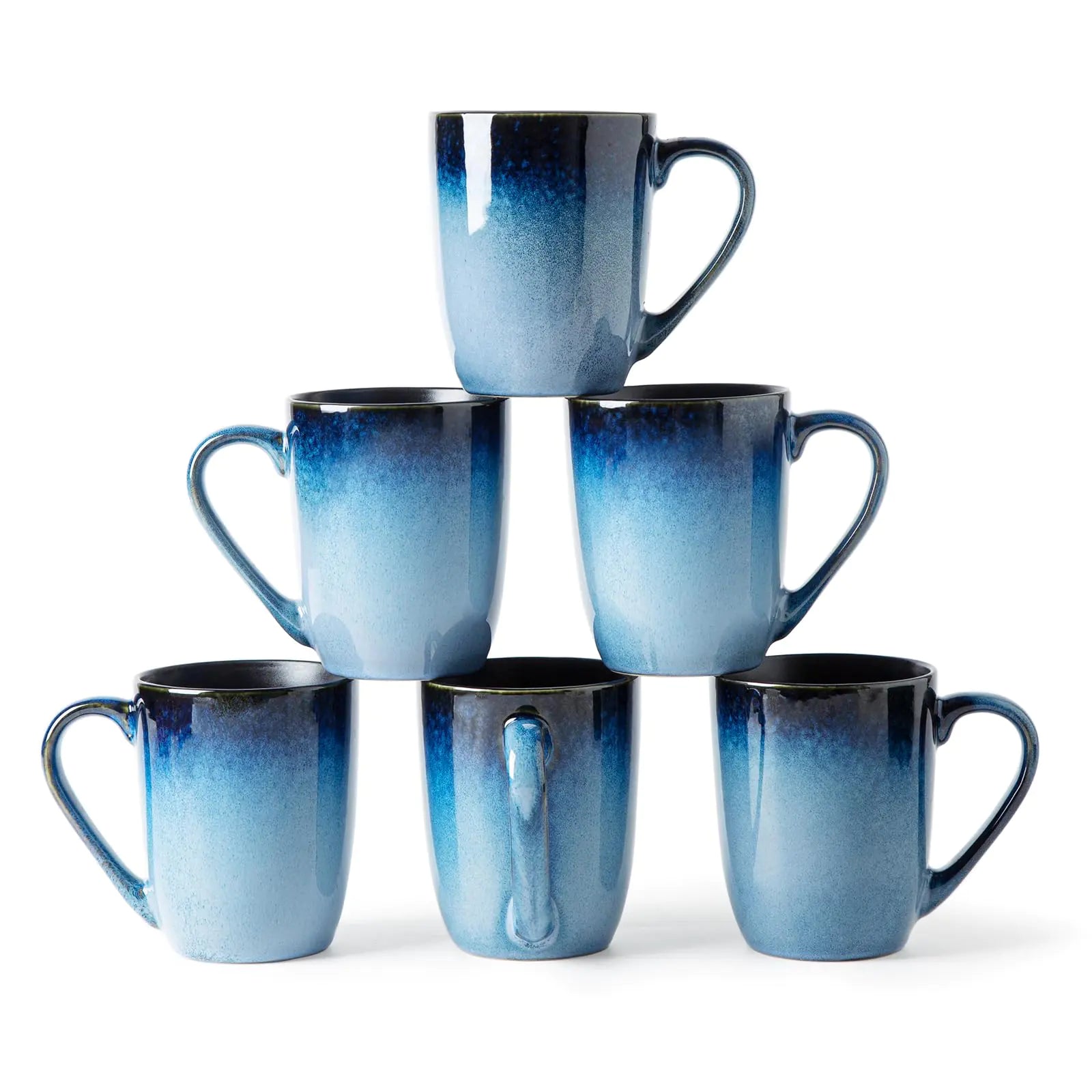 6-Piece Ceramic Coffee Mug Set – Monito (14 oz)