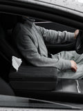 Suede Armrest Cover with Raised Pad & Tissue Holder – Tesla Model 3 Highland / Model Y Juniper