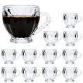 12-Piece Vintage 6 oz Glass Coffee Mug Set – Qappda