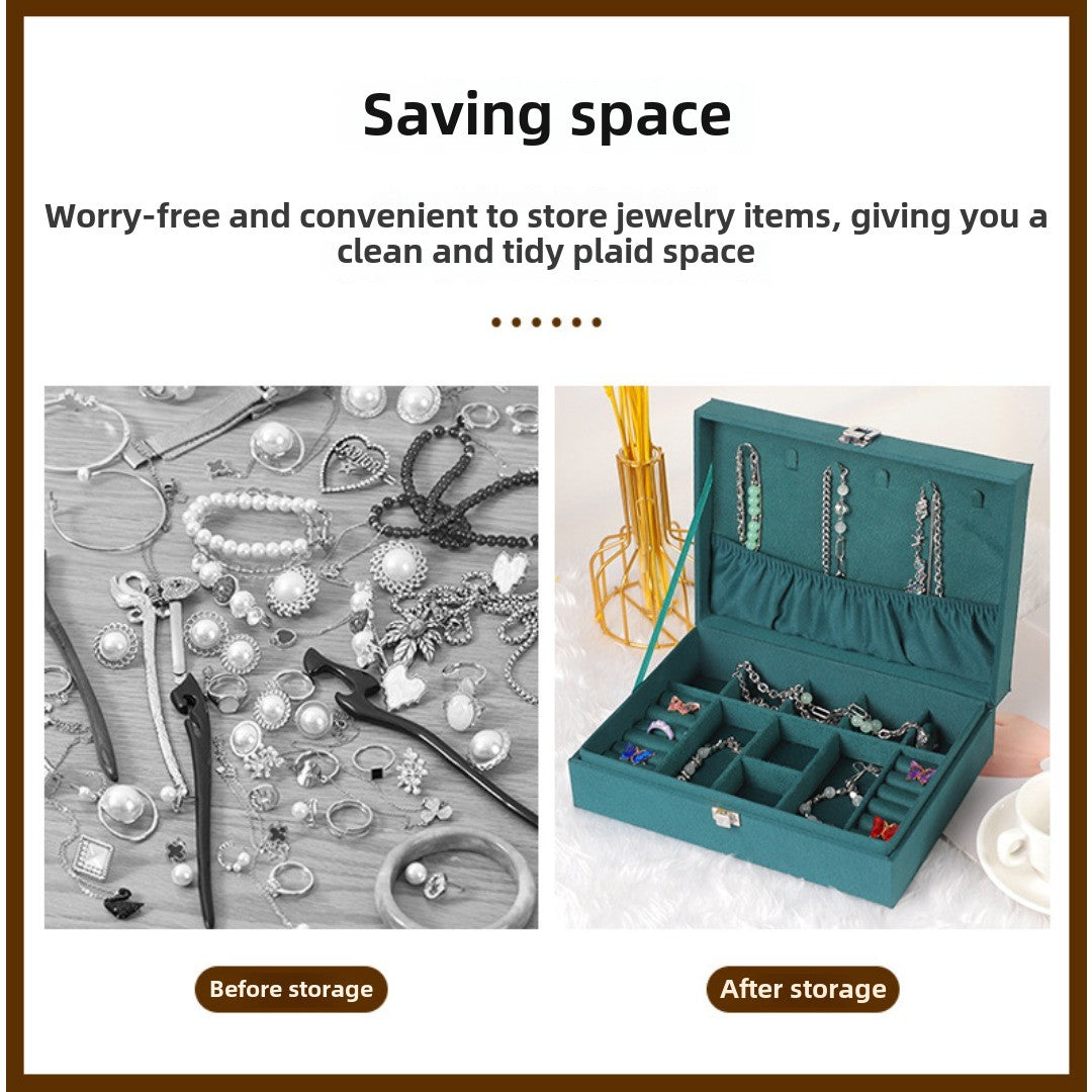 Multi-Layer Jewelry Storage Box – Solid Color Design