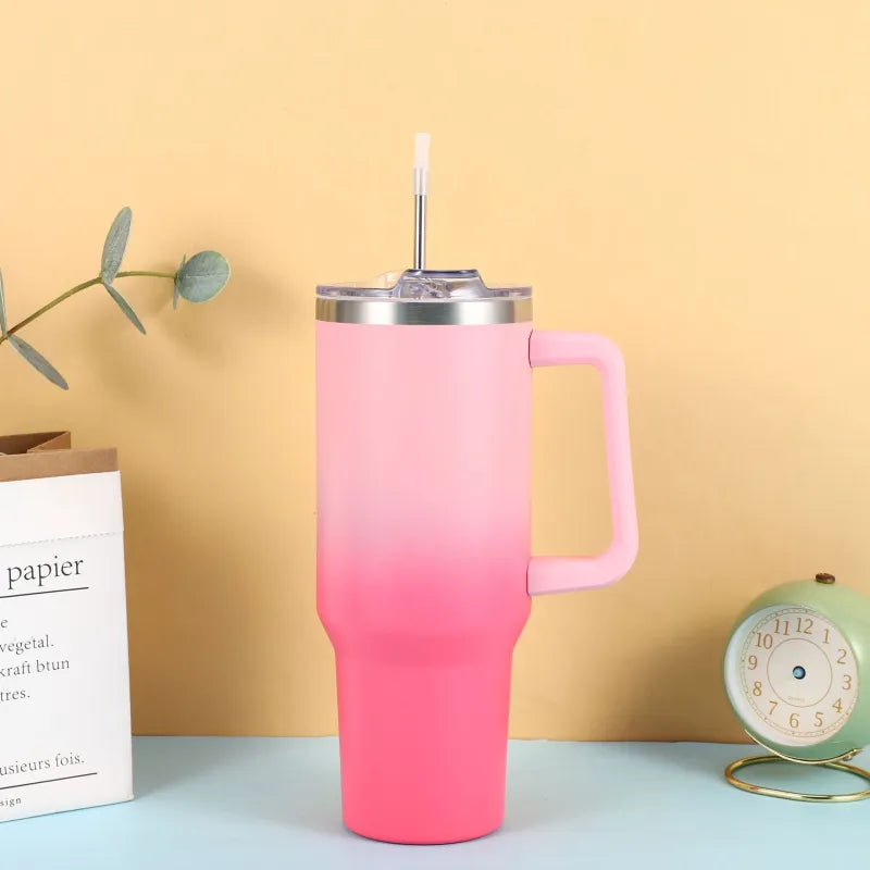 Stainless Steel Vacuum Insulated Tumbler with Lid & Straw