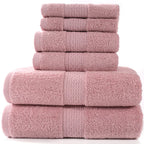 6-Piece Cotton Absorbent Bath Towel Set