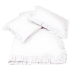 400 Thread Count Cotton Sateen Ruffle Duvet Cover Set