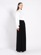 Wide Leg Solid Palazzo Flowy Pants