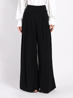 Wide Leg Solid Palazzo Flowy Pants