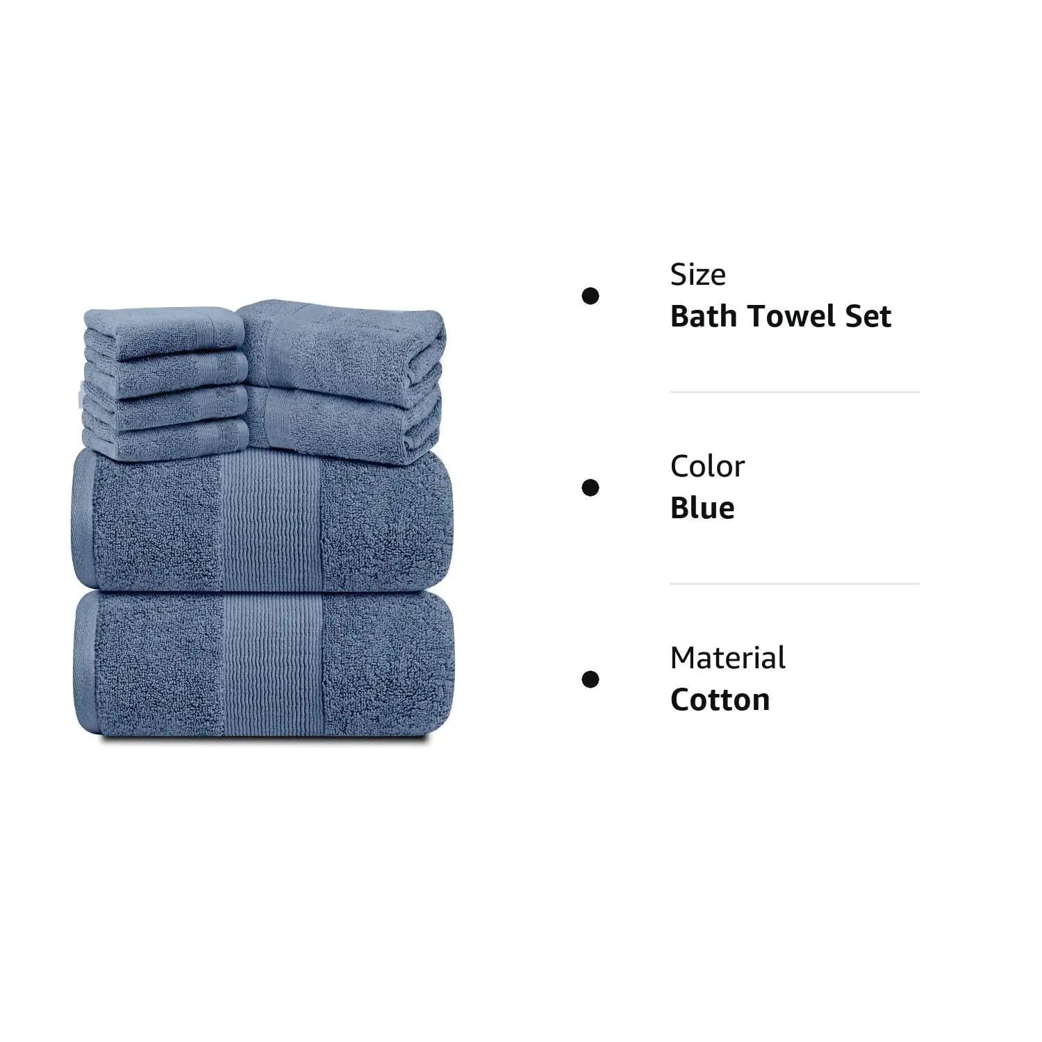 Resort Collection 8-Piece Cotton Towel Set