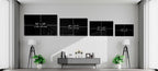 100 Dollar Bill Glass Wall Art – Size Options