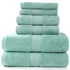 6-Piece Cotton Absorbent Bath Towel Set
